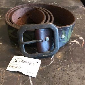 Hemp leaf Blue beetle belt size 36